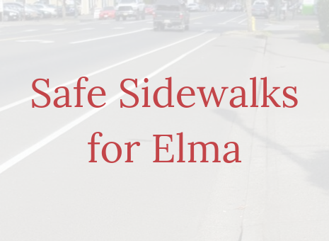 Image of safe sidewalk in Elma, WA